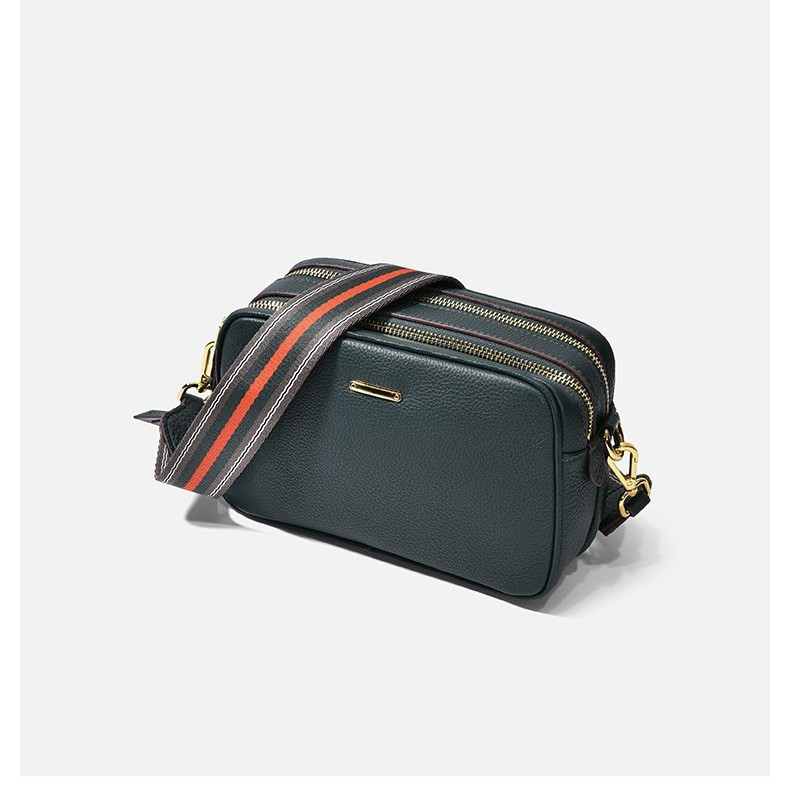 Top Layer Cowhide Camera Bag Crossbody Small Square Bag High-End Fashion Tofu Bag New Versatile Fashion Bag Wholesale